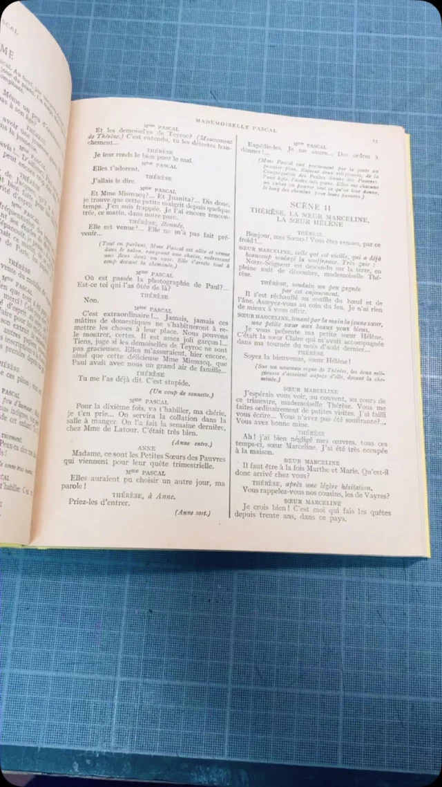 Reliure à l’orientale en toile et papier et dorure à chaud par @atelierlafeuilledor 

J’ai cousu ces deux petites revues têtes-bêche pour une lecture dans les deux sens, une reliure 2 en 1 très chouettes à manipuler !
